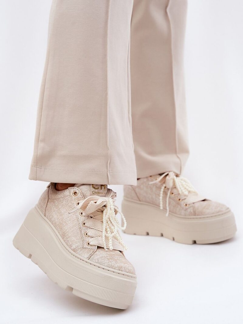 Buty Sportowe Model CheBello 4658 Gold - Step in style