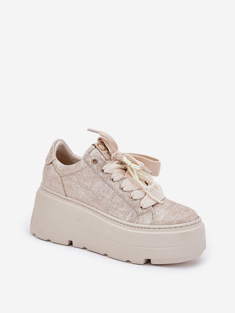 Buty Sportowe Model CheBello 4658 Gold - Step in style - obrazek 2