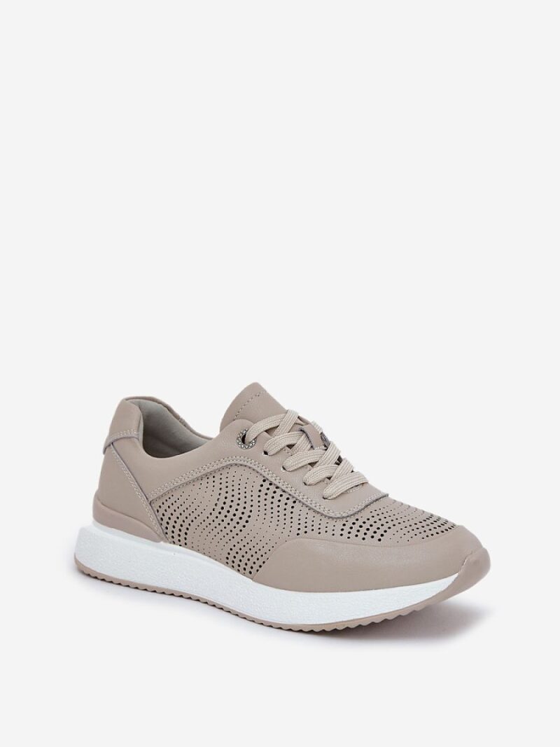 Buty Sportowe Model S.Barski LR51-551 Beige - Step in style - obrazek 2