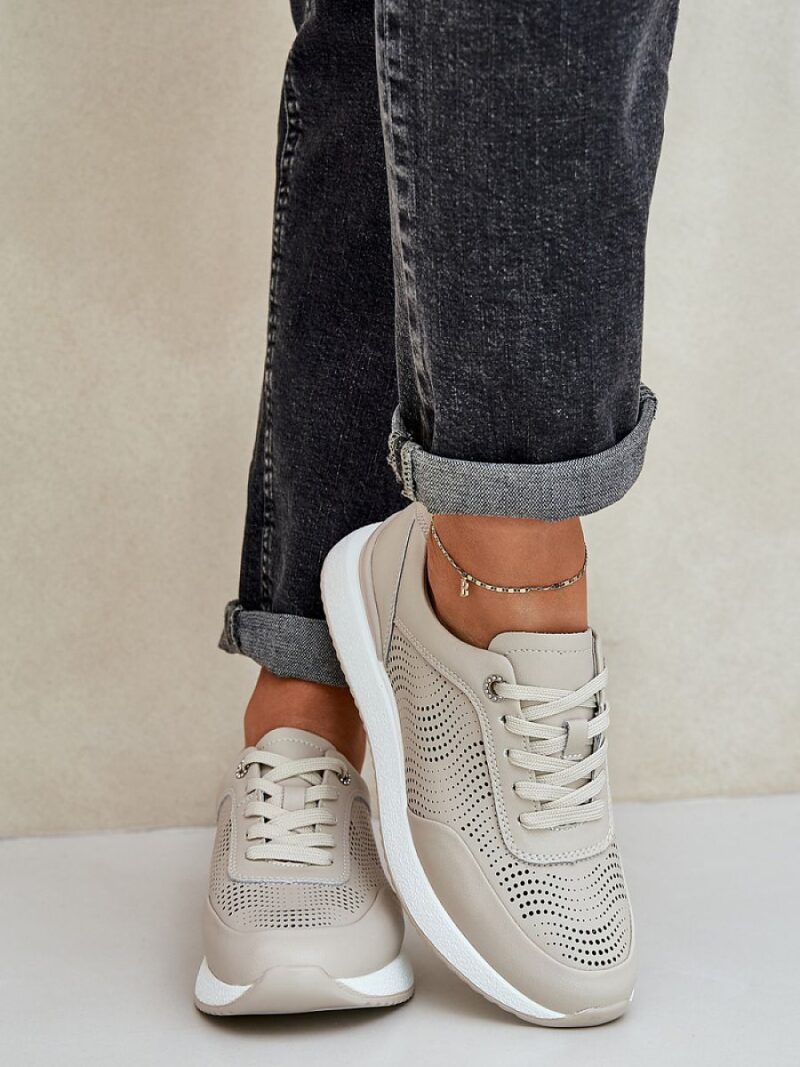 Buty Sportowe Model S.Barski LR51-551 Beige - Step in style - obrazek 3