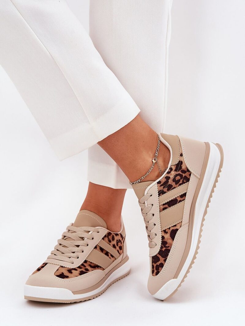 Buty Sportowe Model Galabis BL579P Beige/Brown - Step in style - obrazek 3