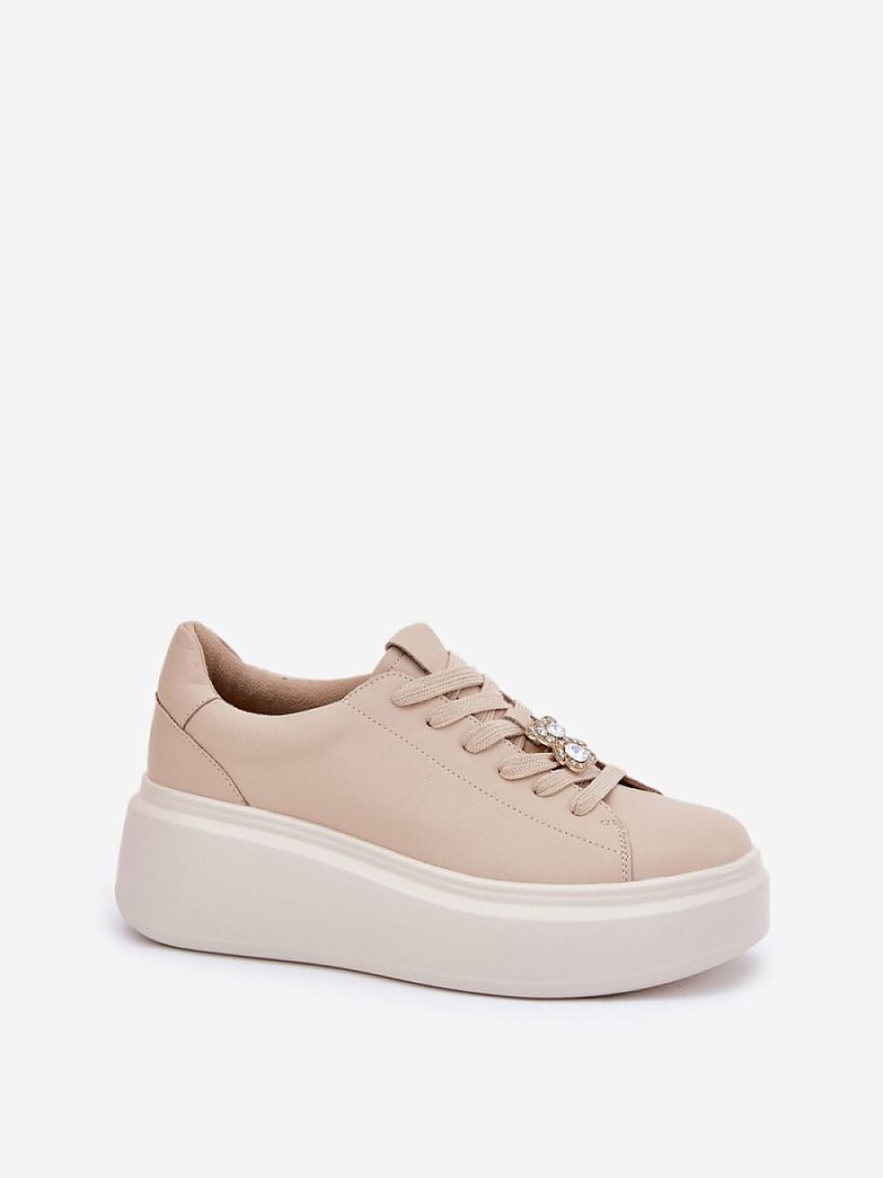 Buty Sportowe Model Vinceza 39922 Beige - Step in style - obrazek 2