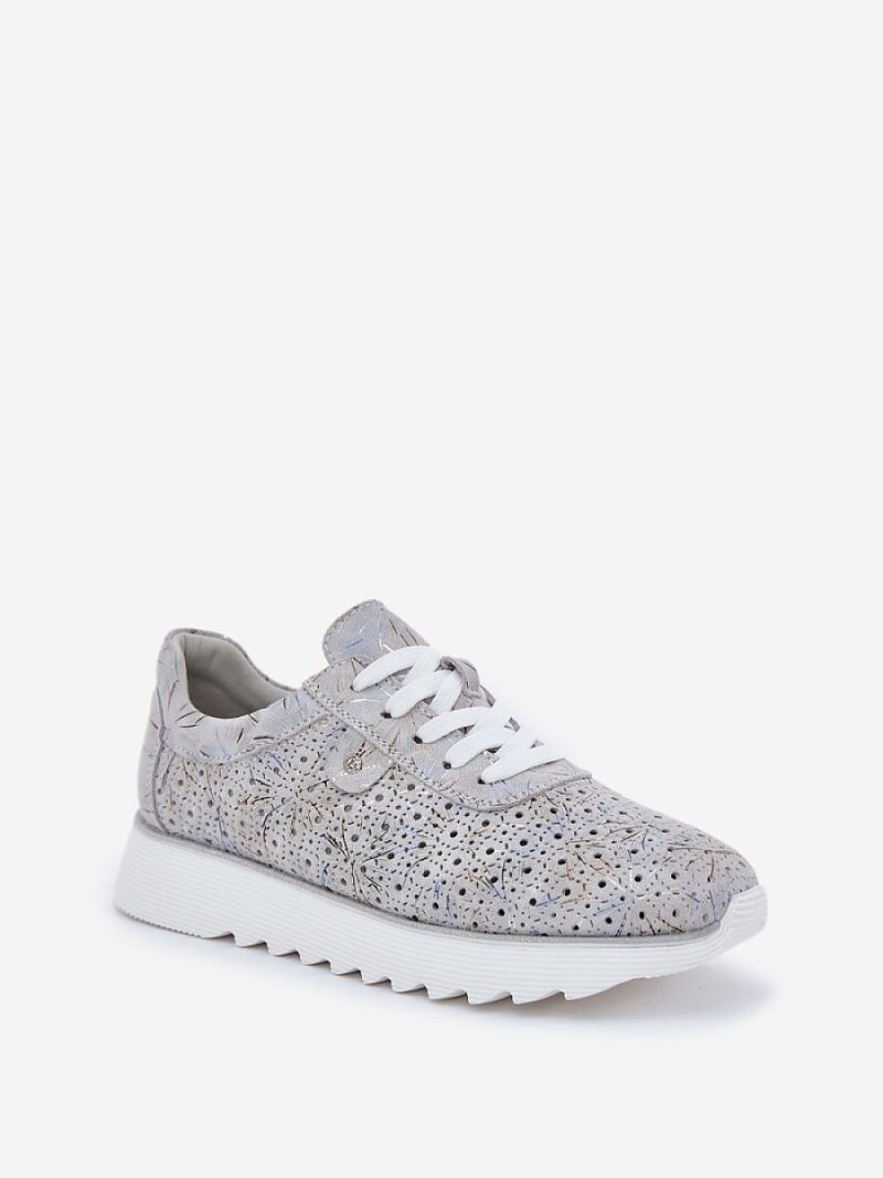 Buty Sportowe Model DA LR51-635 Silver - Step in style - obrazek 2
