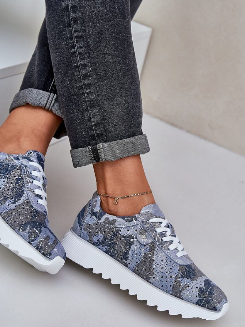 Buty Sportowe Model DA LR51-635 Blue - Step in style - obrazek 3