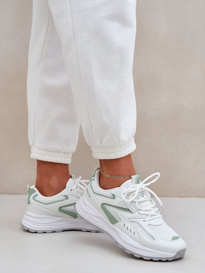 Buty Sportowe Model Big Star NN274A095 HI-POLY SYSTEM White/Green - Step in style - obrazek 3