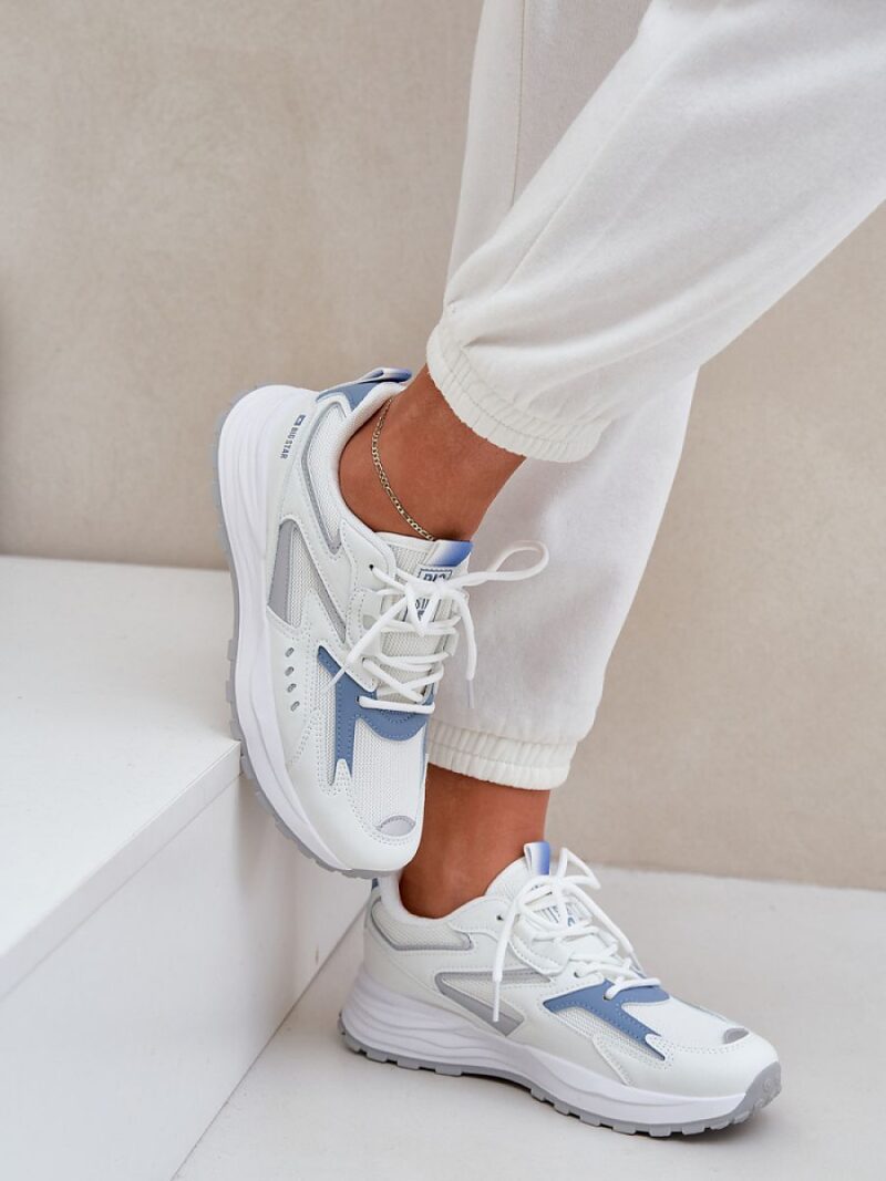 Buty Sportowe Model Big Star NN274A094 HI-POLY SYSTEM White/Blue - Step in style - obrazek 3