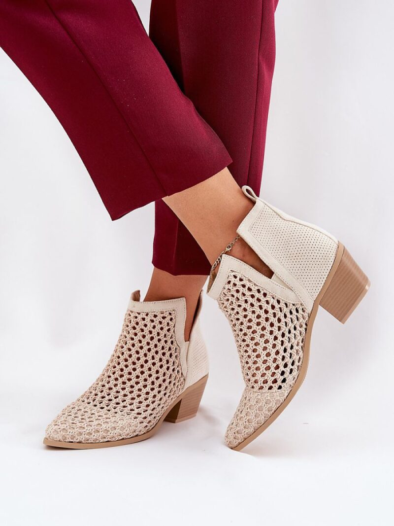 Botki Model Tulifedi 7639A Light Beige - Step in style - obrazek 3
