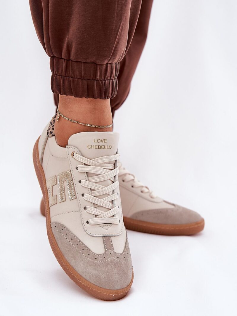 Buty Sportowe Model CheBello 4640 Beige - Step in style - obrazek 3