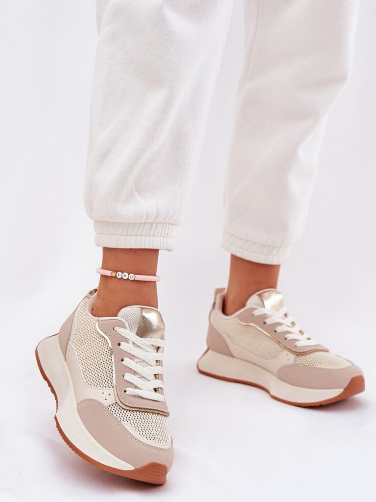 Buty Sportowe Model Poova 8960 Beige - Step in style