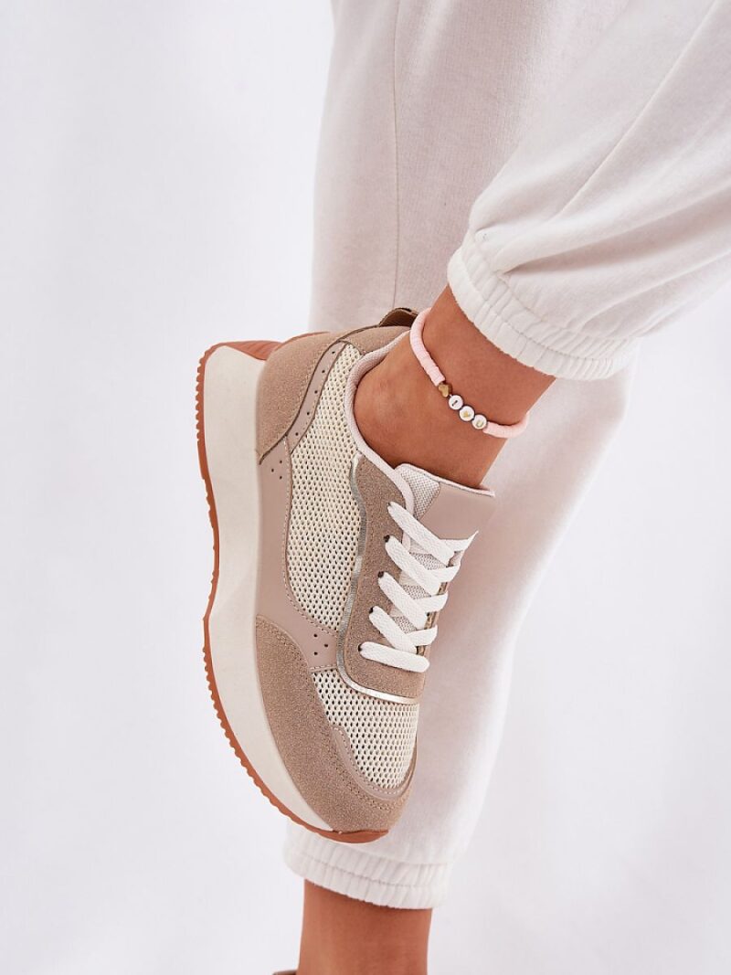 Buty Sportowe Model Poova 8960 Khaki - Step in style - obrazek 3