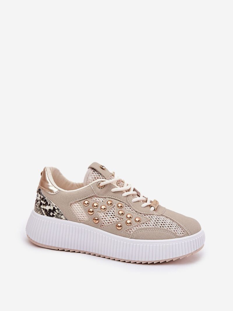 Buty Sportowe Model Ogalda YY-157 Beige - Step in style - obrazek 2