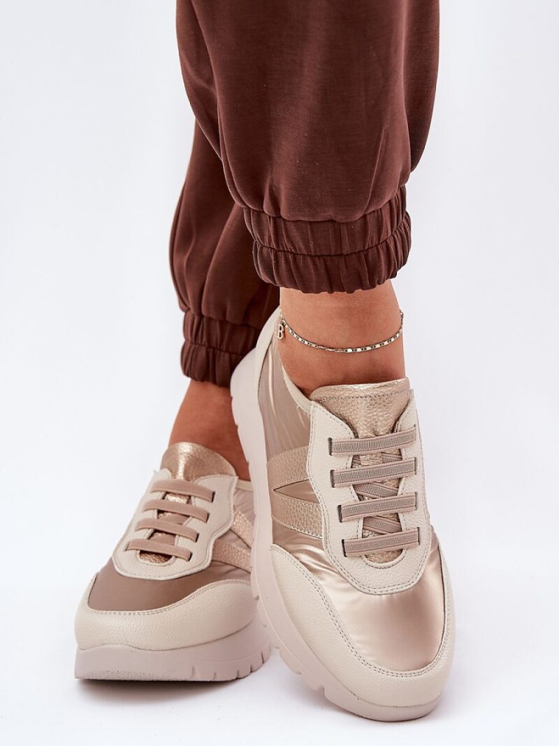 Buty Sportowe Model Vinceza 58510 Gold - Step in style - obrazek 3