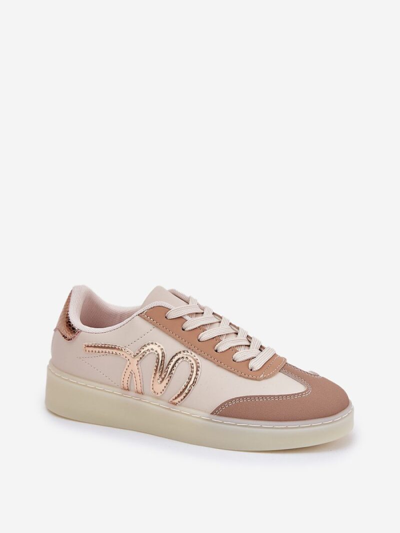 Buty Sportowe Model Iladira C2038-4 Gold/Beige - Step in style - obrazek 2