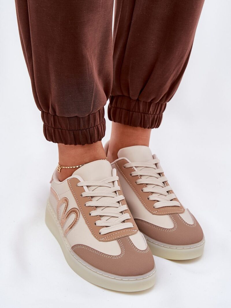 Buty Sportowe Model Iladira C2038-4 Gold/Beige - Step in style - obrazek 3