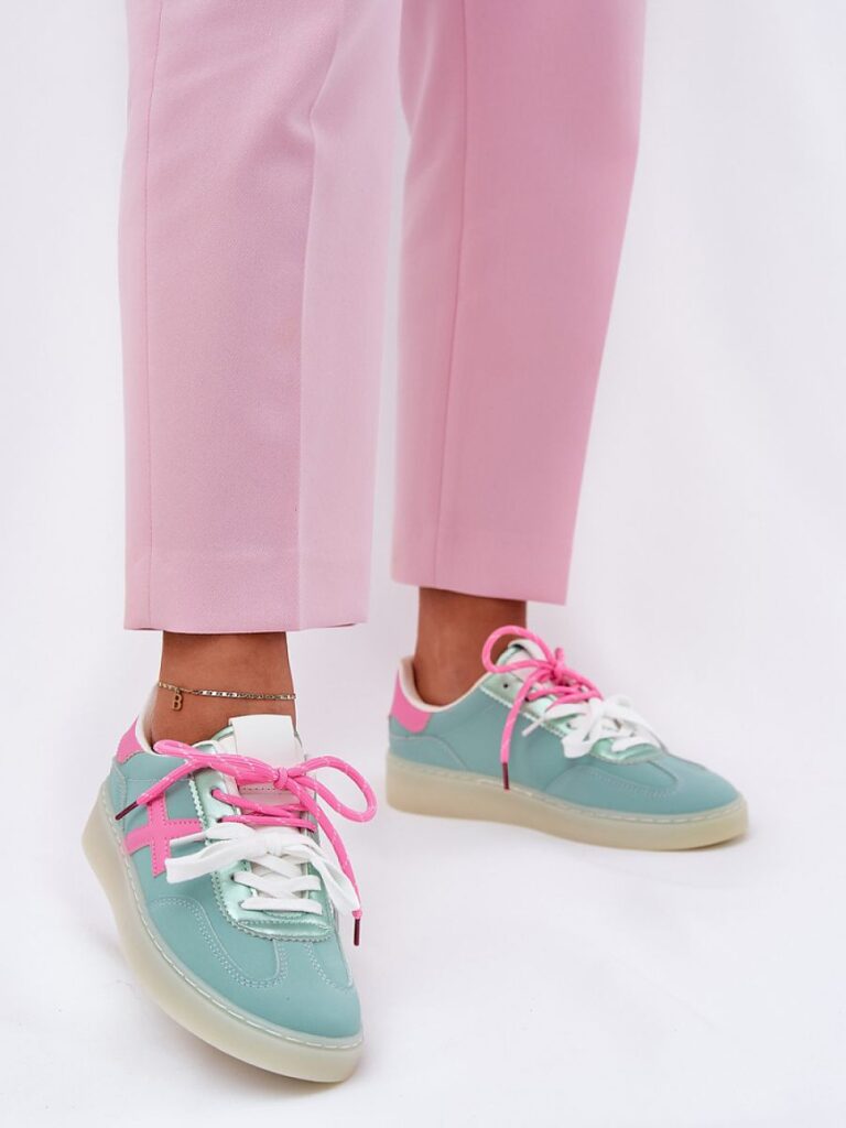 Buty Sportowe Model Zelevelis C2051-7 Mint/Pink - Step in style