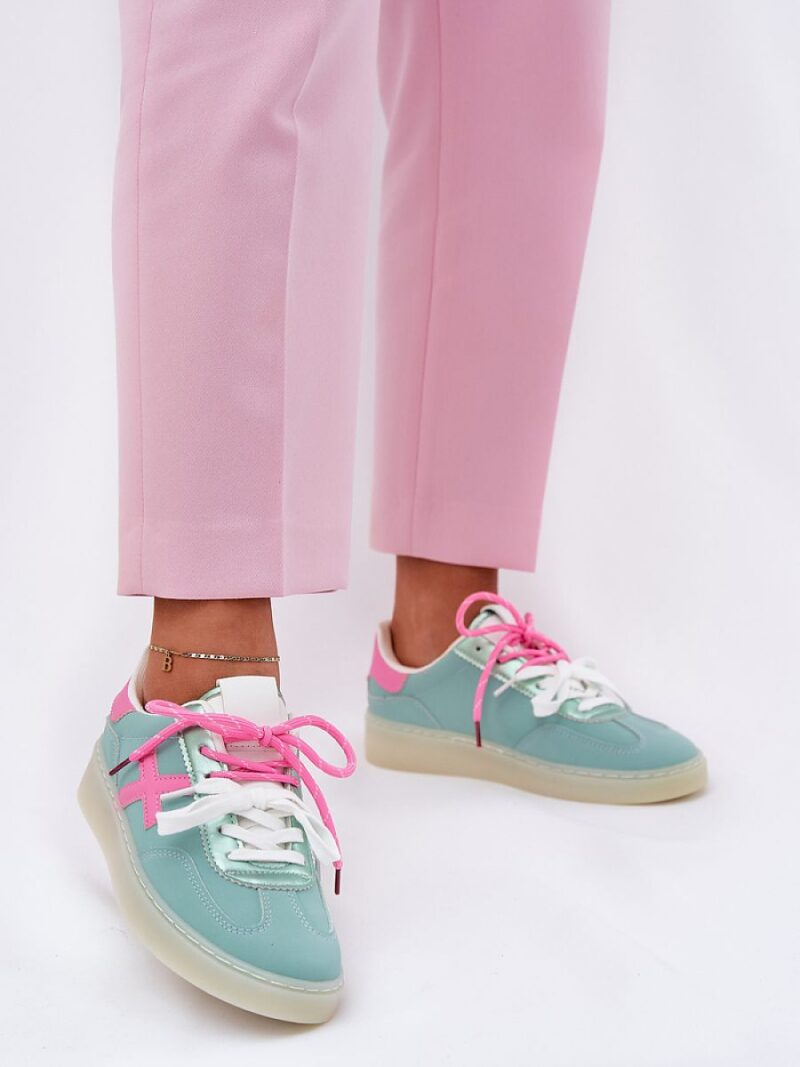 Buty Sportowe Model Zelevelis C2051-7 Mint/Pink - Step in style