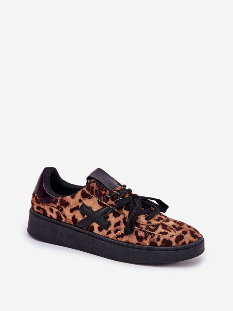 Buty Sportowe Model Zelevelis C2051-10 Brown Panterka - Step in style - obrazek 2