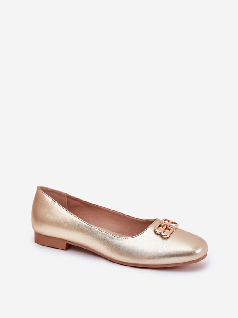 Baleriny Model Vinceza 62206 Gold - Step in style - obrazek 2