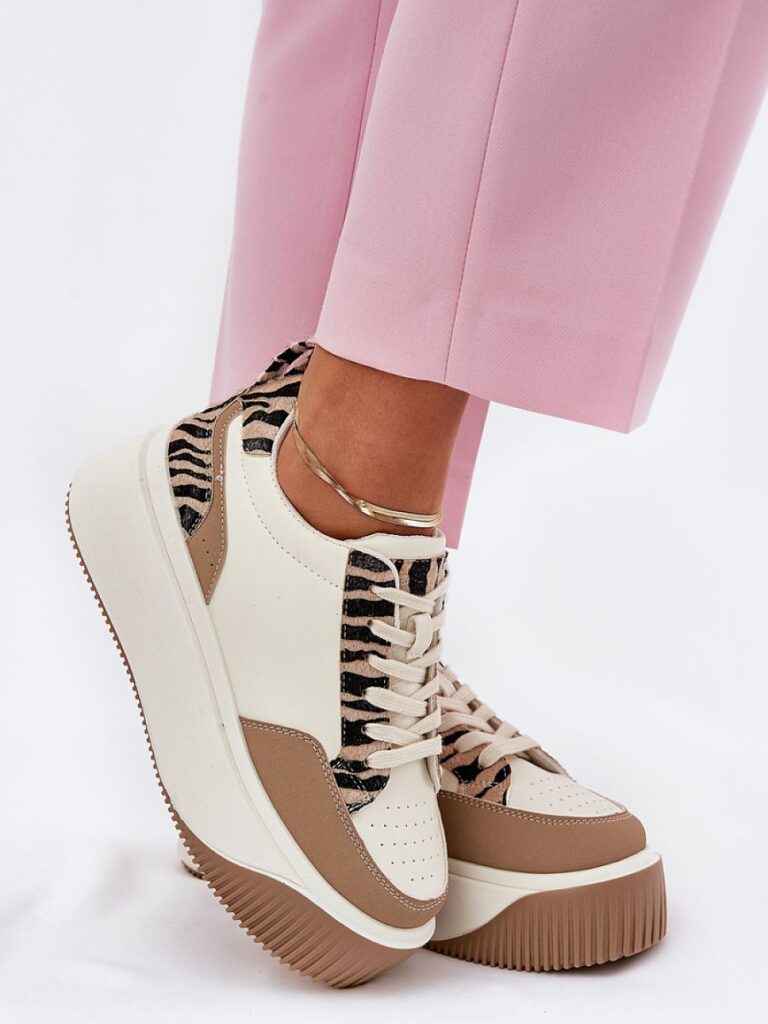Buty Sportowe Model Tamorniel PL359 Zebra Beige - Step in style