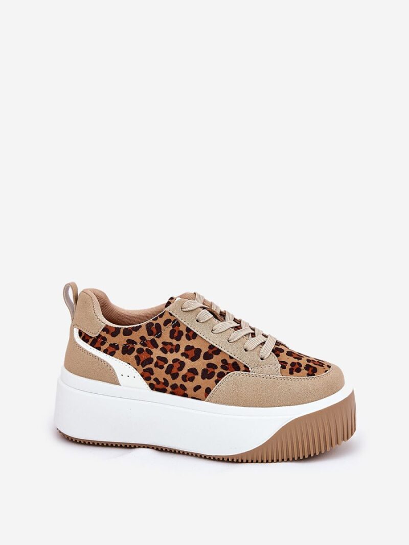 Buty Sportowe Model Tamorniel PL359 panterka Beige  - Step in style - obrazek 2