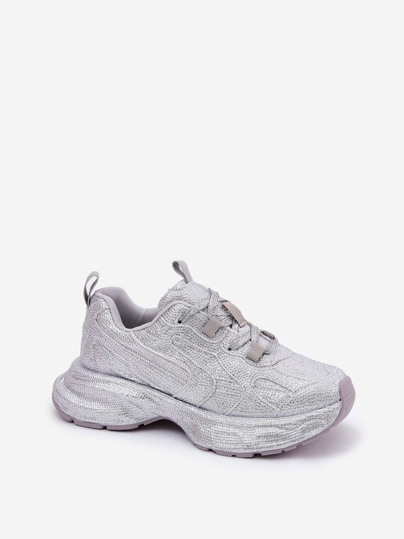 Buty Sportowe Model Porrot YY-102 Silver - Step in style - obrazek 2
