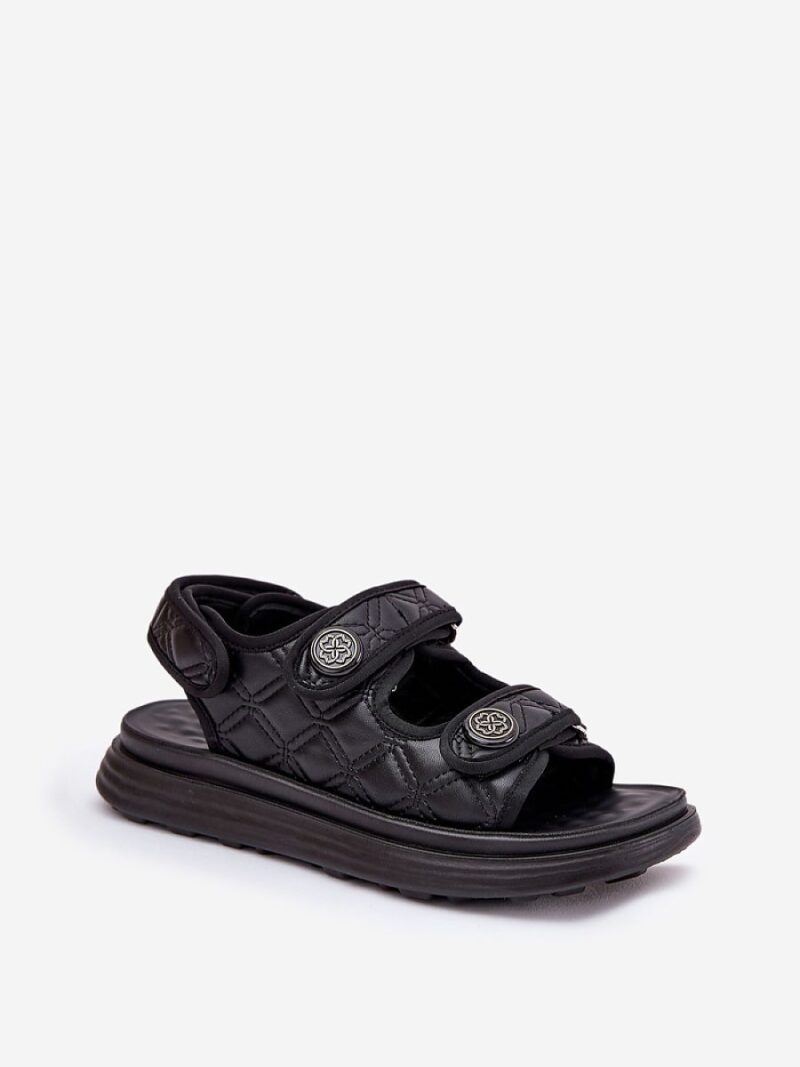 Sandały Model Zoliner 88-02 Black - Step in style - obrazek 2