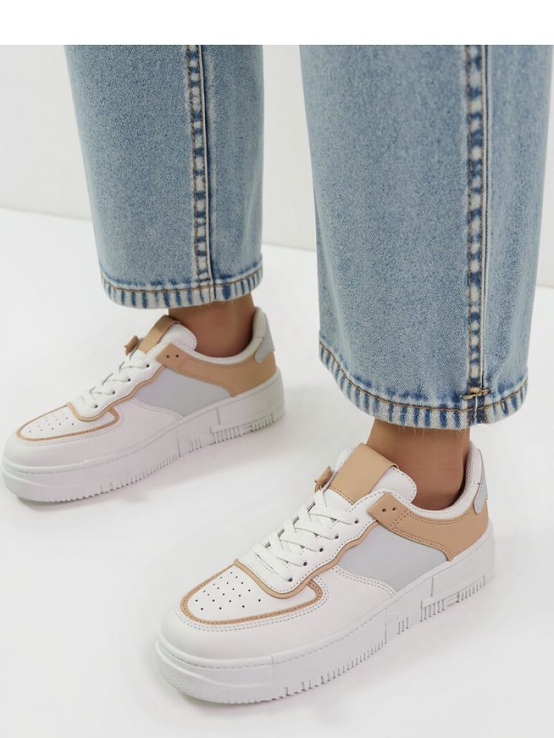 Damskie Sneakersy OASIS KHAKI - Inello - obrazek 3