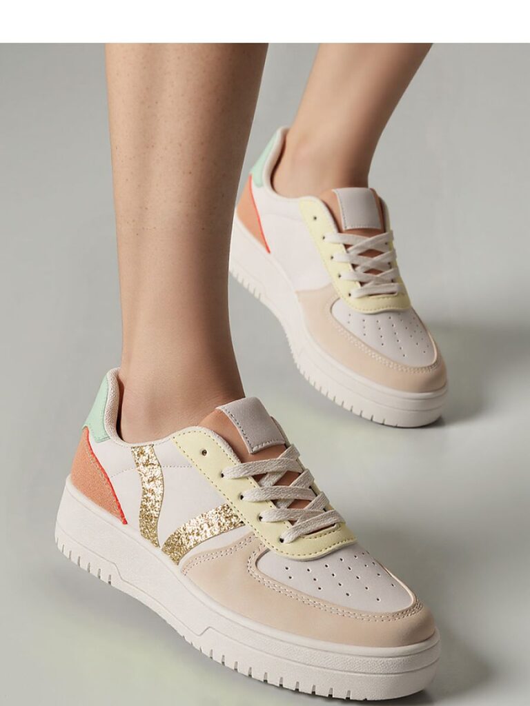Damskie Sneakersy LORENEX BEIGE - Inello