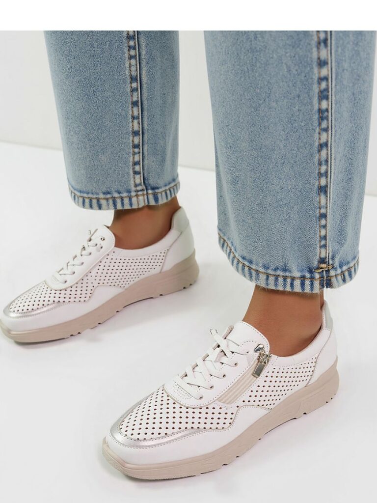 Damskie Sneakersy AVERIA WHITE ? Komfort i Elegancja na Każdy Dzień - Inello