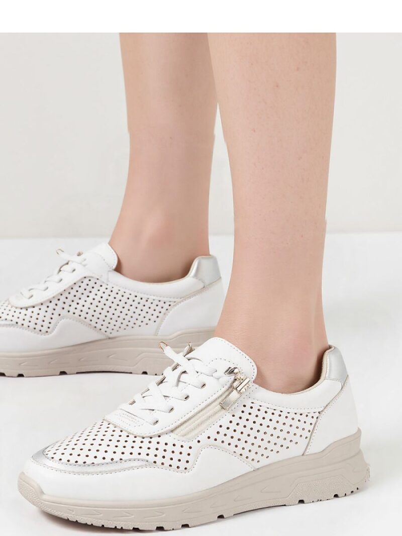 Damskie Sneakersy AVERIA WHITE ? Komfort i Elegancja na Każdy Dzień - Inello - obrazek 4