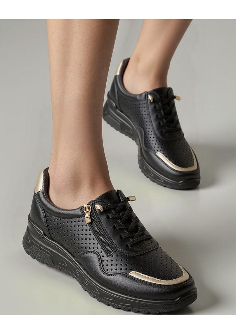 Damskie Sneakersy AVERIA BLACK ? Elegancja i Komfort na Co Dzień - Inello
