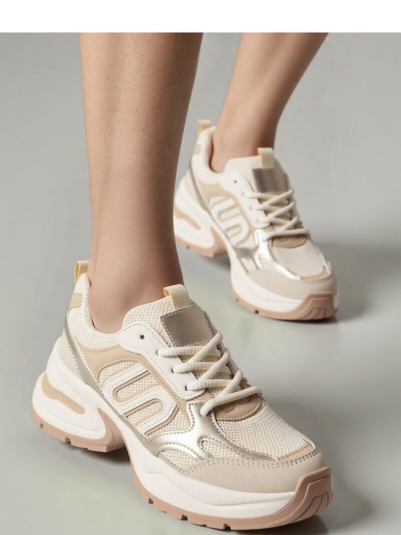 Damskie Sneakersy YNOVA BEIGE - Inello - obrazek 2