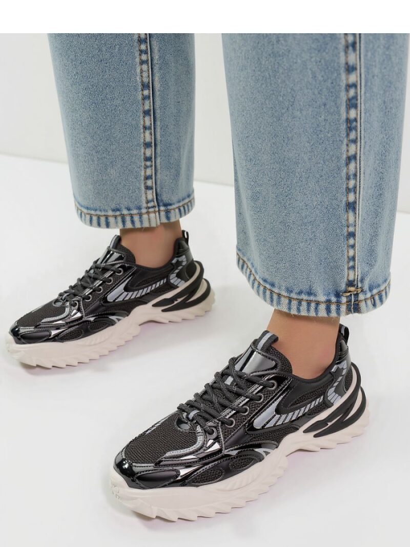 Damskie Sneakersy JAYDEN BLACK - Inello - obrazek 3
