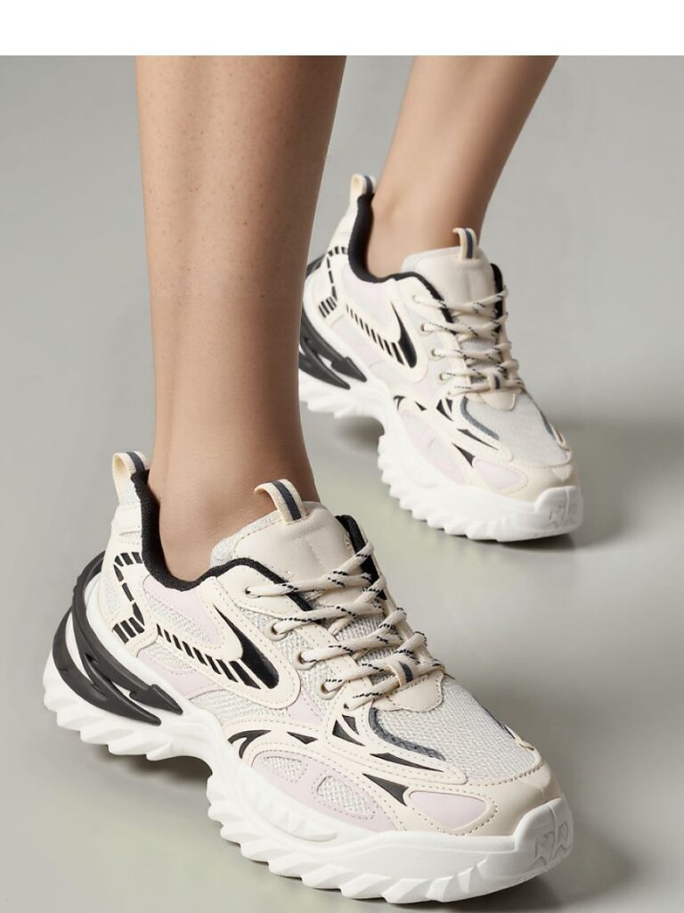 Damskie Sneakersy JAYDEN BEIGE - Inello