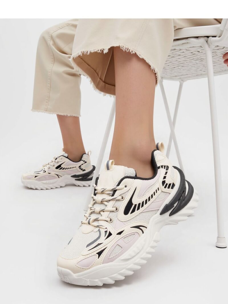 Damskie Sneakersy JAYDEN BEIGE - Inello - obrazek 3