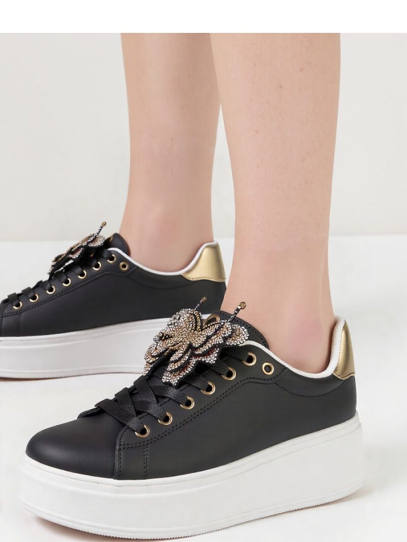 Damskie Sneakersy BUTTERFLY LUX ? Black - Inello - obrazek 2