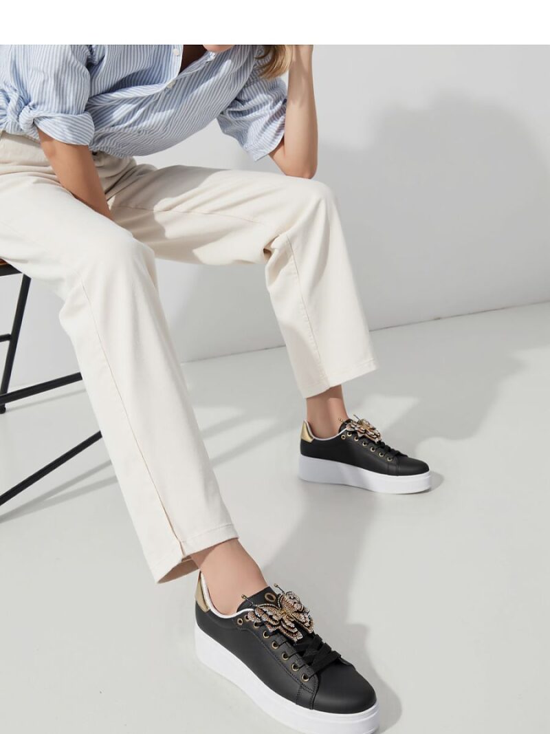Damskie Sneakersy BUTTERFLY LUX ? Black - Inello - obrazek 3