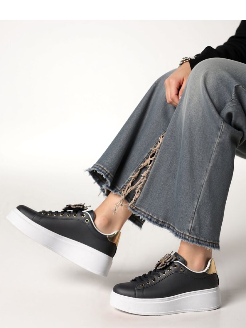 Damskie Sneakersy BUTTERFLY LUX ? Black - Inello - obrazek 4