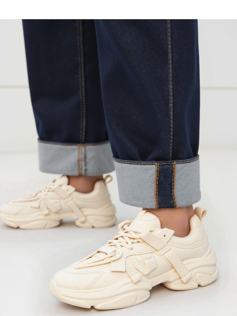 Damskie Sneakersy TITAN ? Beige - Inello
