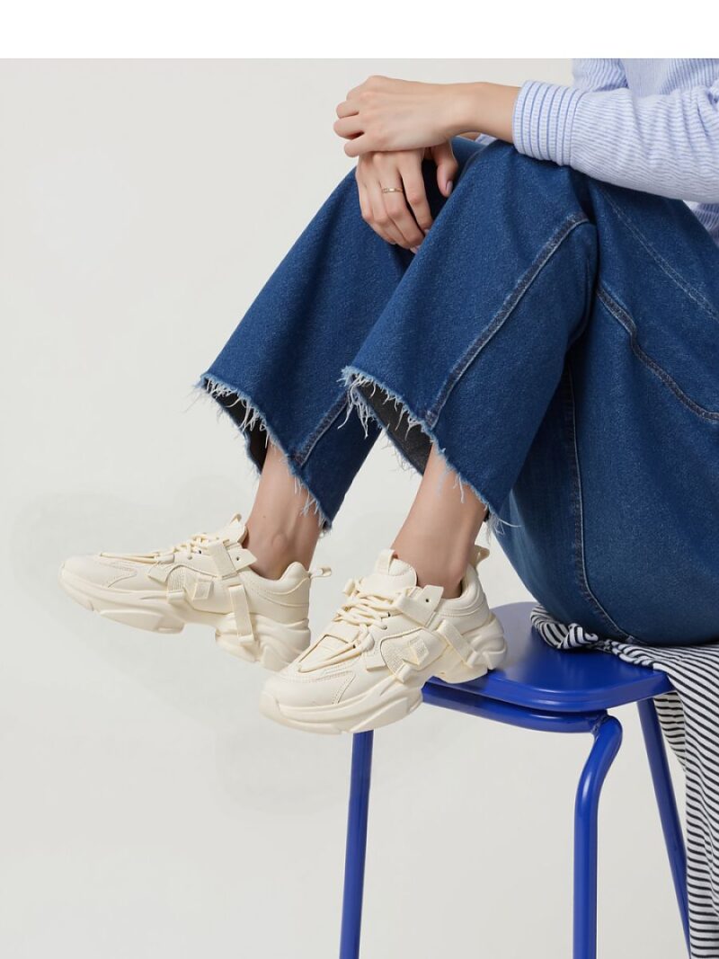 Damskie Sneakersy TITAN ? Beige - Inello - obrazek 2