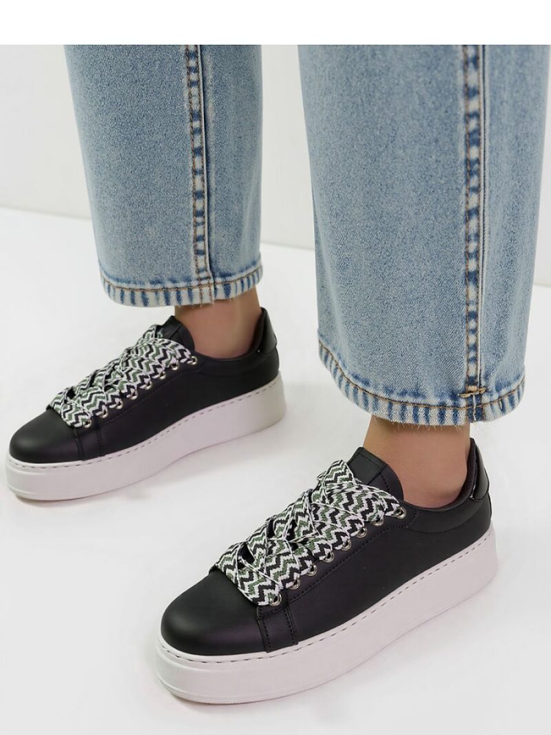 Damskie Sneakersy ZARAX - Black - Inello - obrazek 2