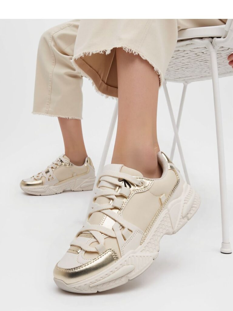 Damskie Sneakersy CELESTE ? Beige - Inello