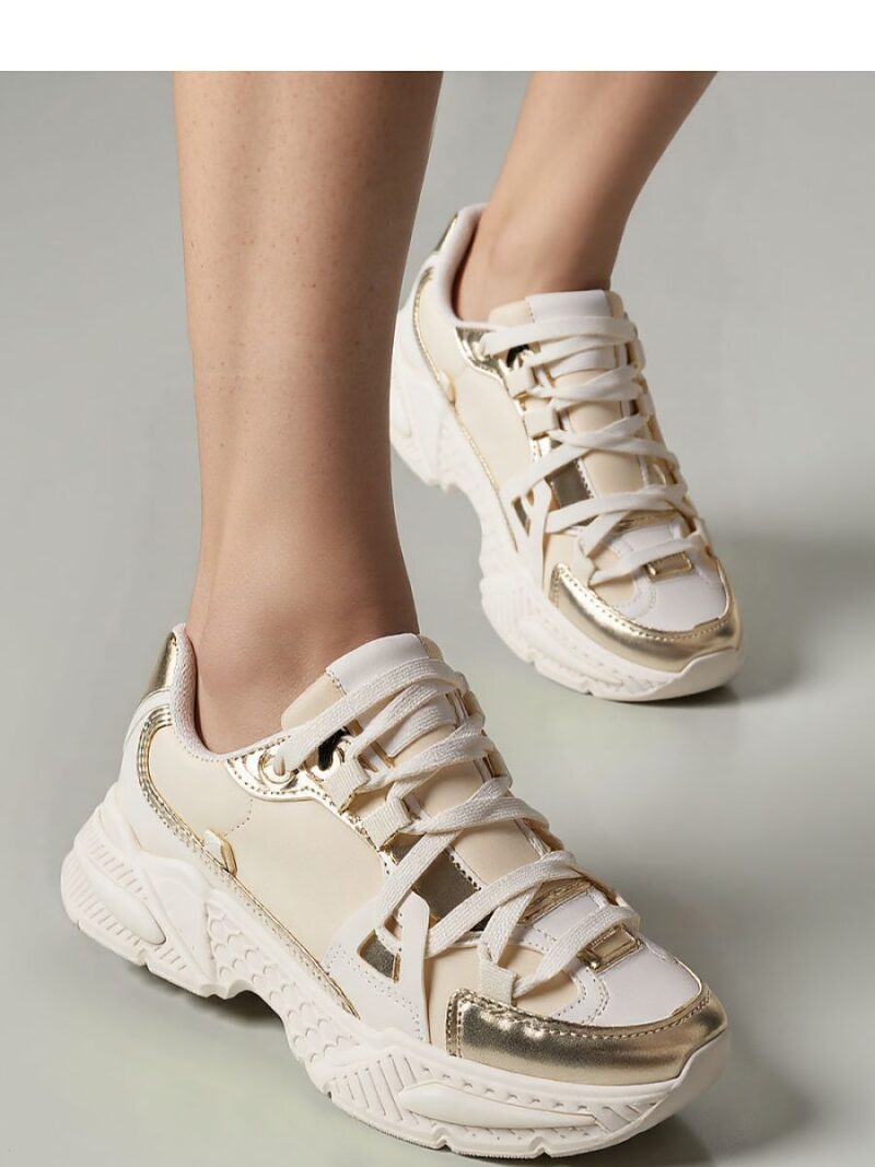 Damskie Sneakersy CELESTE ? Beige - Inello - obrazek 2