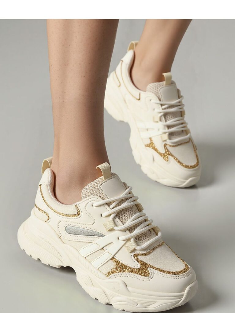 Damskie Sneakersy VEGA ? Beige - Inello