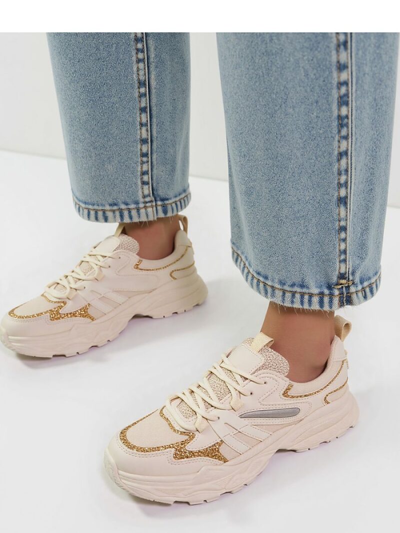 Damskie Sneakersy VEGA ? Beige - Inello - obrazek 3