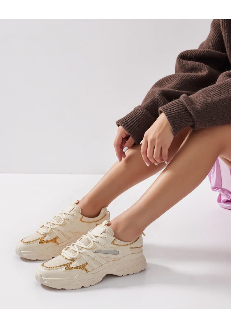 Damskie Sneakersy VEGA ? Beige - Inello - obrazek 4