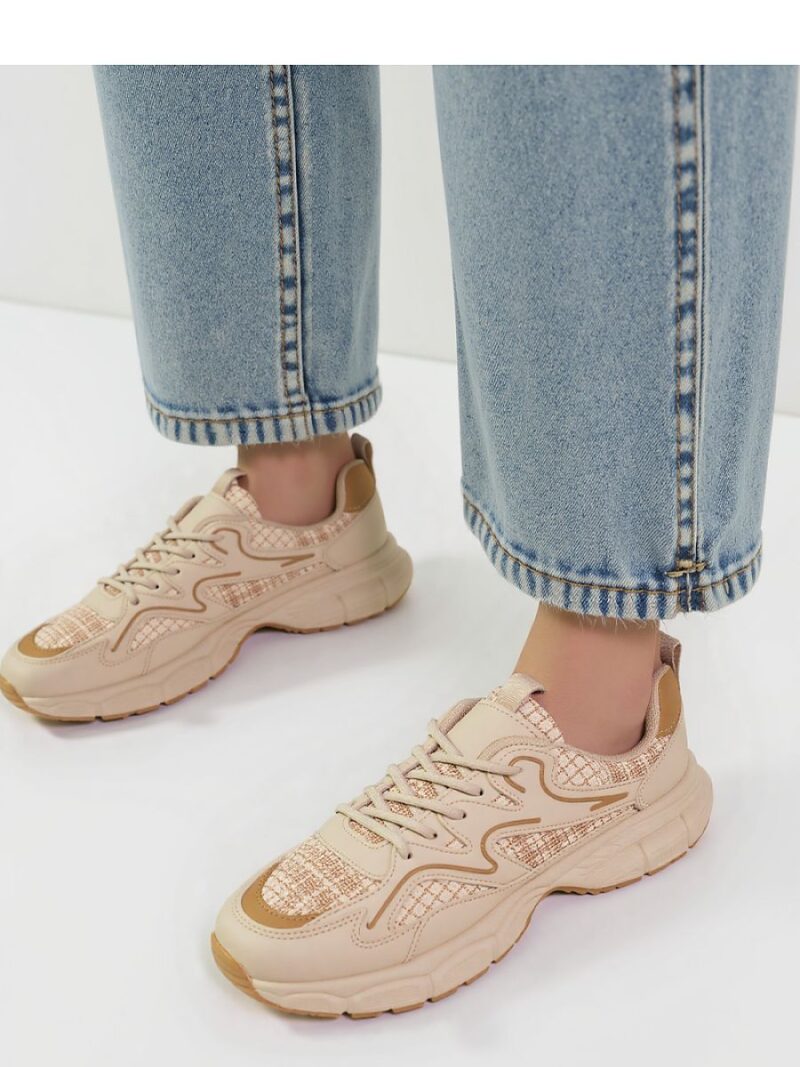 Damskie Sneakersy STELLAR ? Beige - Inello - obrazek 2