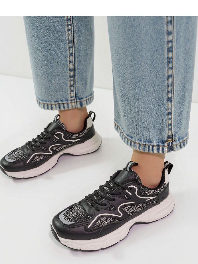 Damskie Sneakersy STELLAR ? Black - Inello - obrazek 2