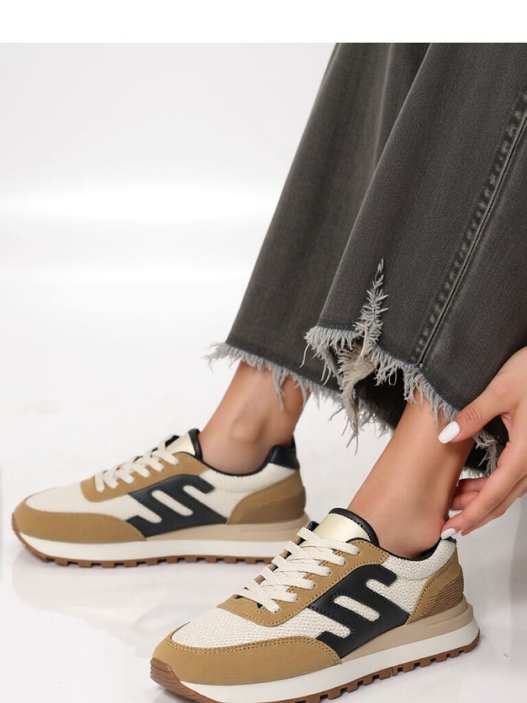 Damskie Sneakersy VENTO ? Black/Camel - Inello
