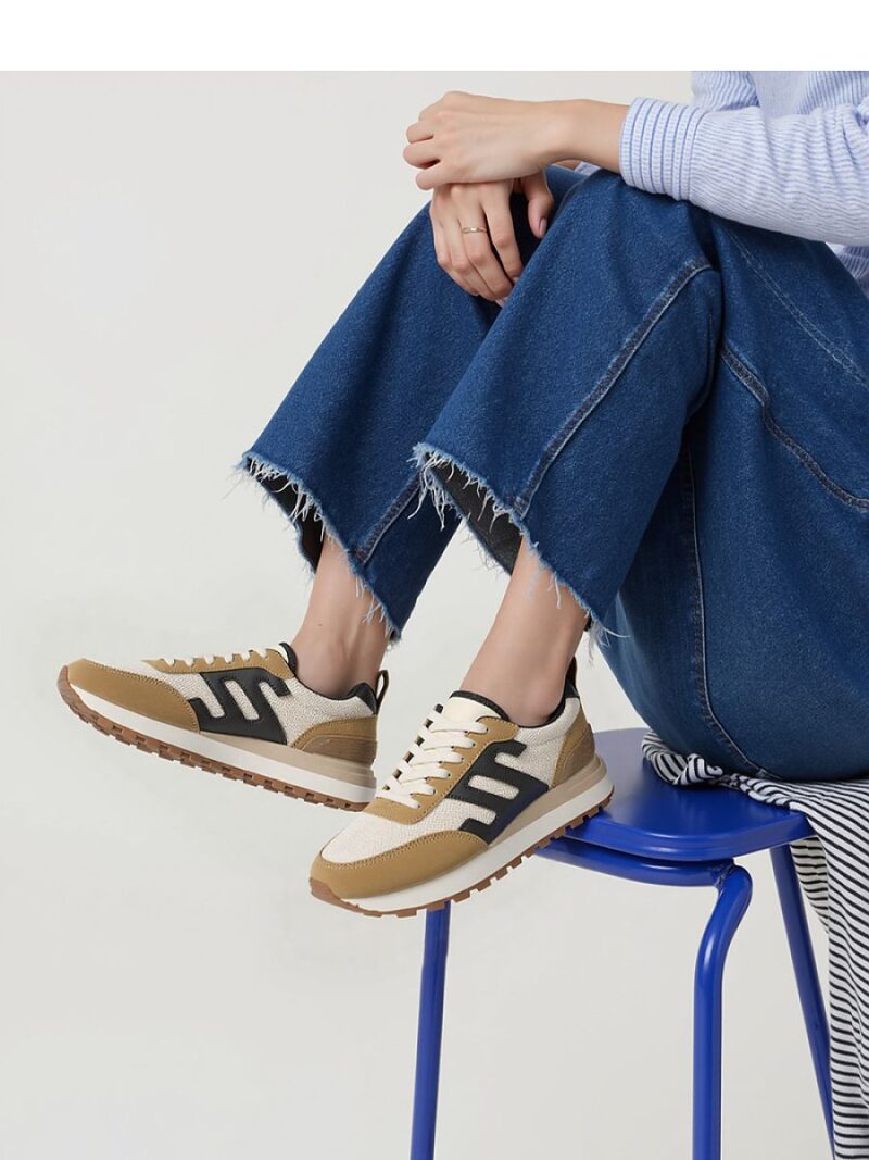 Damskie Sneakersy VENTO ? Black/Camel - Inello - obrazek 3